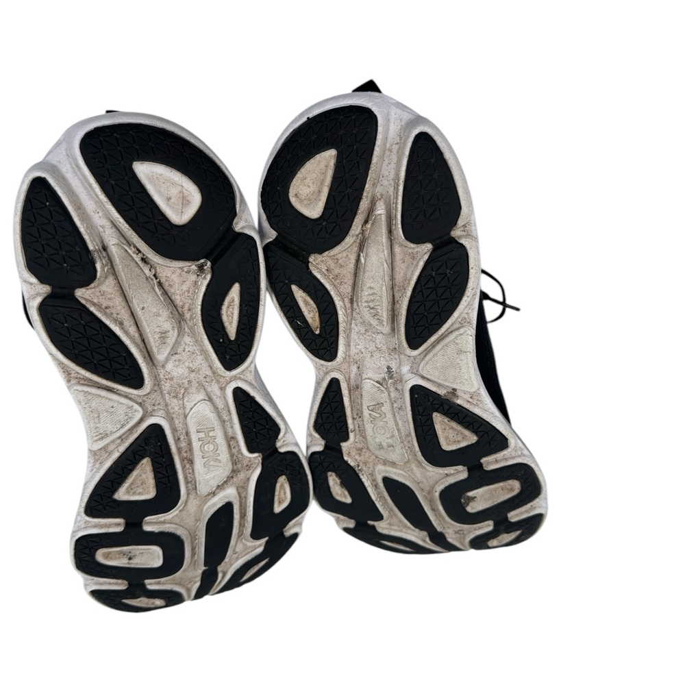 Hoka One One Bondi 8 Athletic Running Sneaker Shoes Black White Size 9 B - Picture 9 of 10